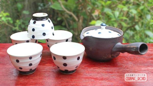 【CERAMIC_ROAD】陶器の店泉屋　波佐見焼　プチドット　急須＆煎茶碗