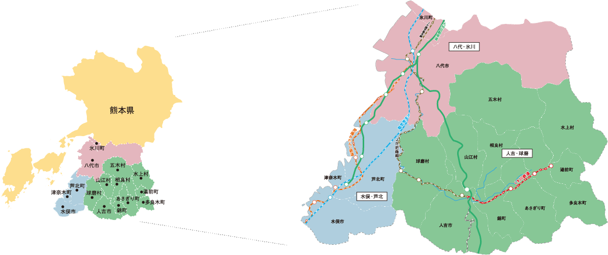 熊本県南地図