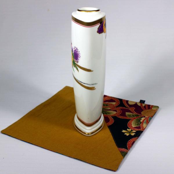 53816/4559-5　NORITAKE　ノリタケミボーンチャイナ　THE GINZA　19ｃｍフラワーベース　花瓶　一輪挿し　日本製